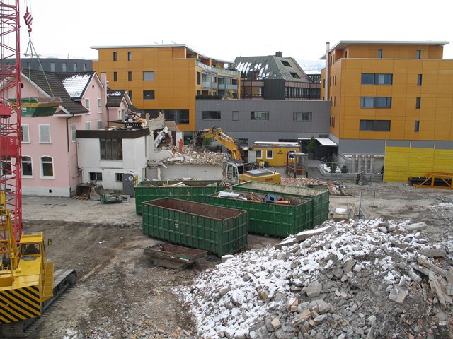 Grossbaustelle mit Muldensystem