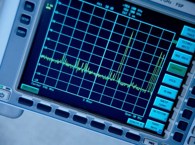 Display eines Messgerätes