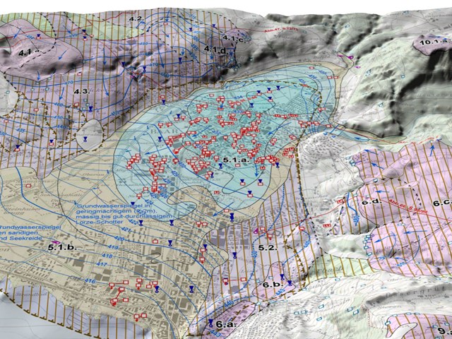 3D-Darstellung des Baarerbeckens