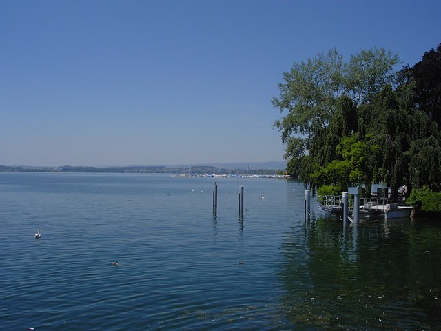 Zugersee mit Anlegestelle