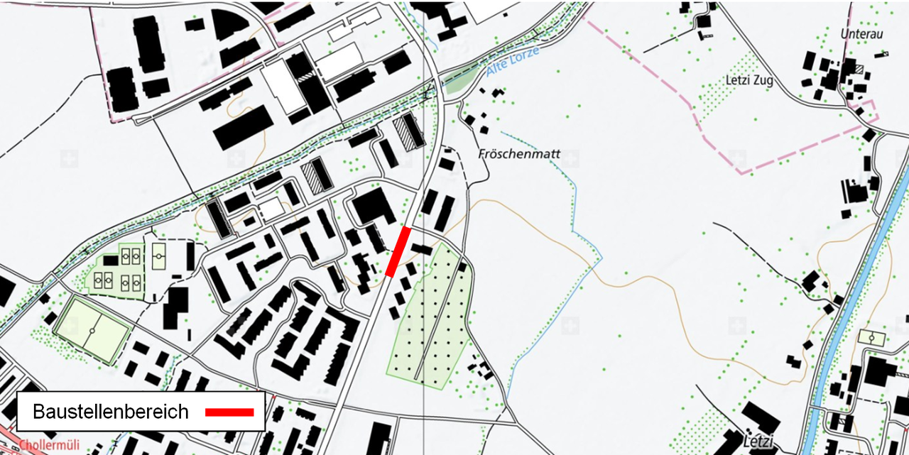 Garantiearbeiten an der Steinhauserstrasse
