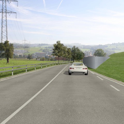 Strassenraum im Gebiet Sternen