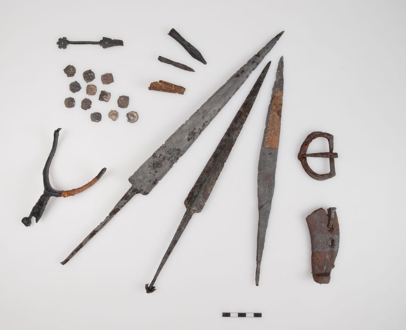 Auswahl spätmittelalterlicher Fundstücke