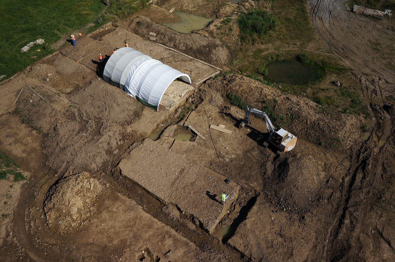 Foto 4: Kiesabbau und Archäologie