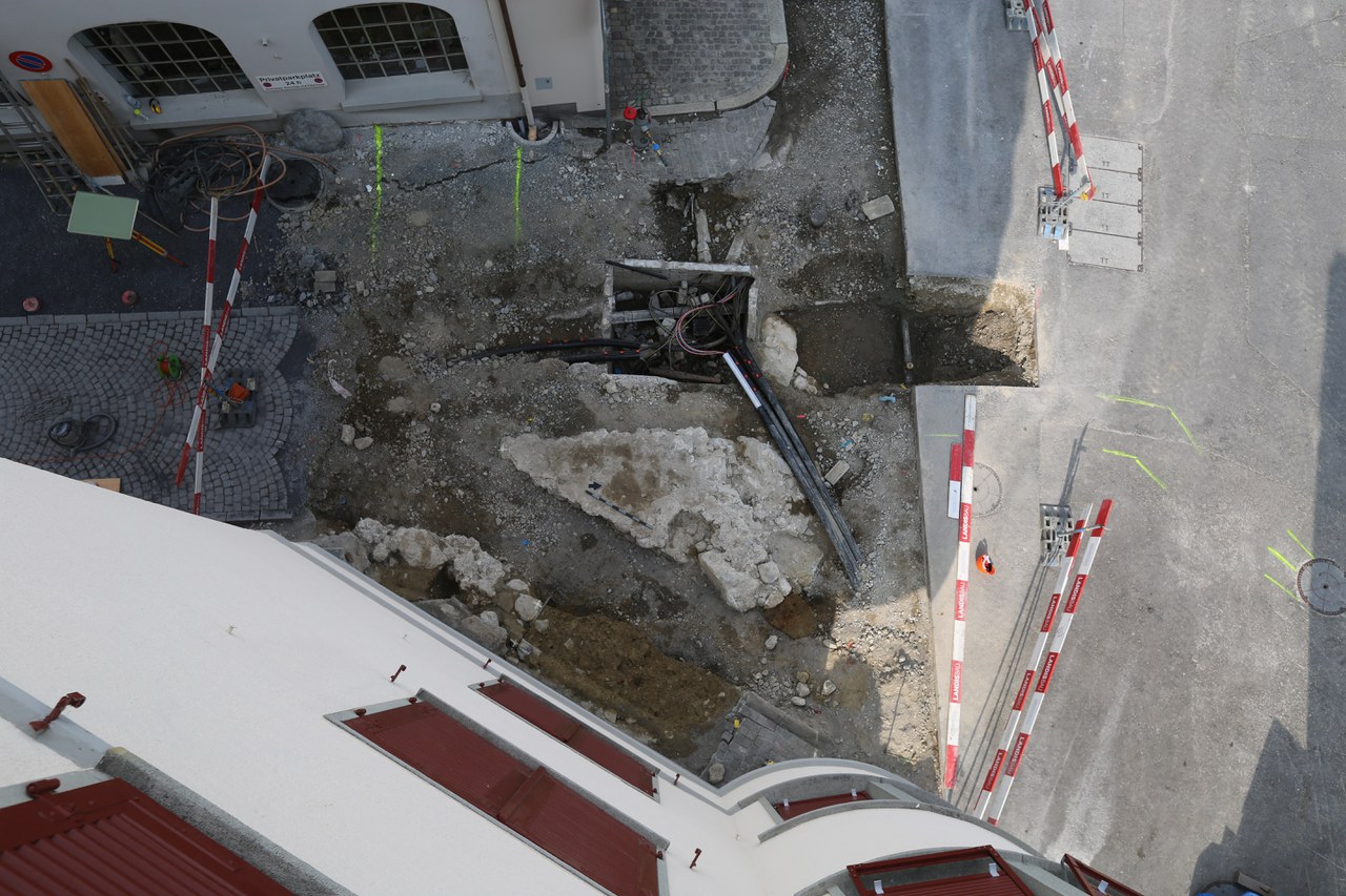 Foto 4: Fundamentreste Geissweidturm