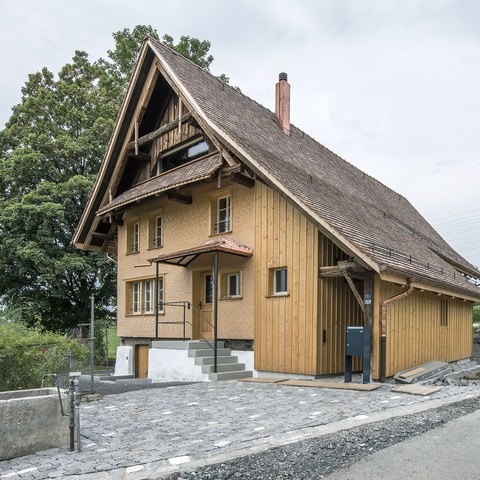 Ansicht von Südosten nach dem Umbau, © Regine Giesecke