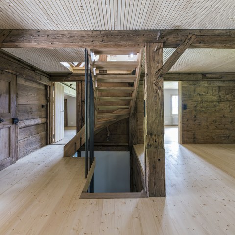 Obergeschoss, Kernbau mit Kammern von 1719 nach dem Umbau, © Regine Giesecke