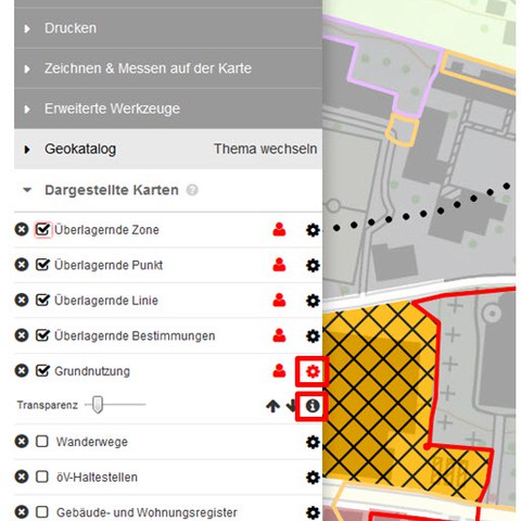 BGDI-Viewer: Infobox aufrufen
