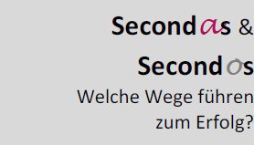secondas & secondos