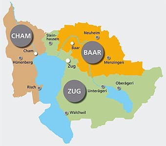 Zivilstandskreise im Kanton Zug