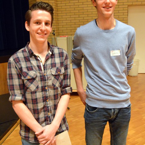 Gewinner der Kategorie I und II (links Philippe Arbenz und rechts Timo Hausheer)