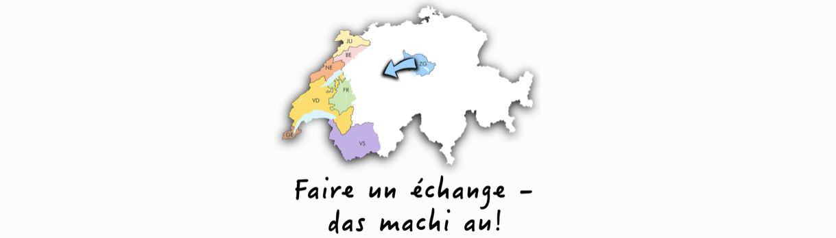 Schweizerkarte mit Kanton Zug und Pfeil nach links