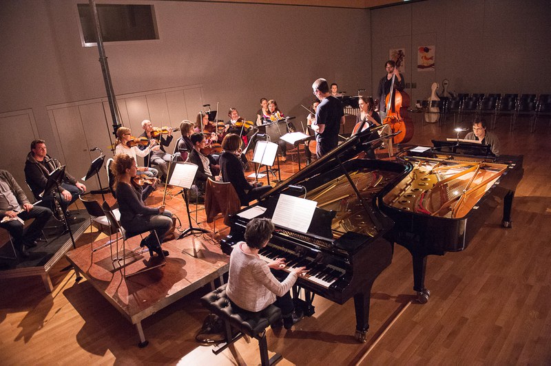 zuger sinfonietta beim Proben