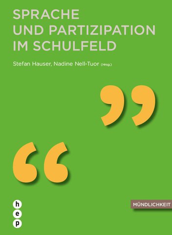 Buchcover Sprache und Partizipation im Schulfeld