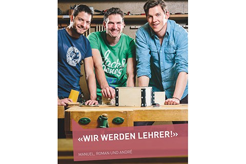 Drei Männer die Lehrer werden