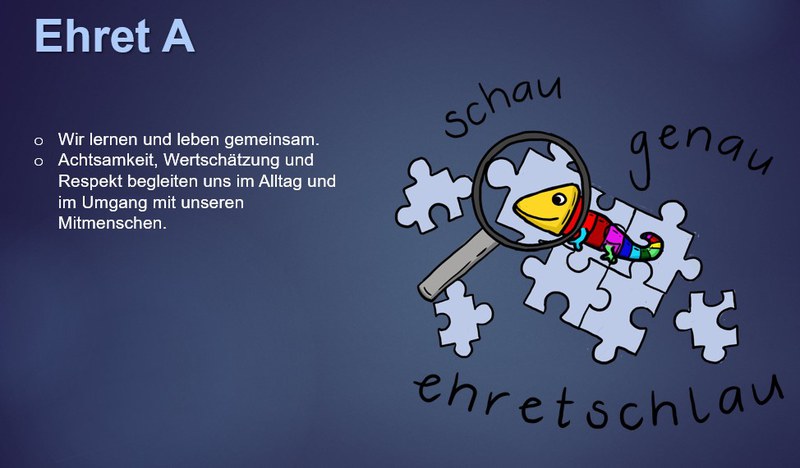 Jahresmotto und Logo Ehret A