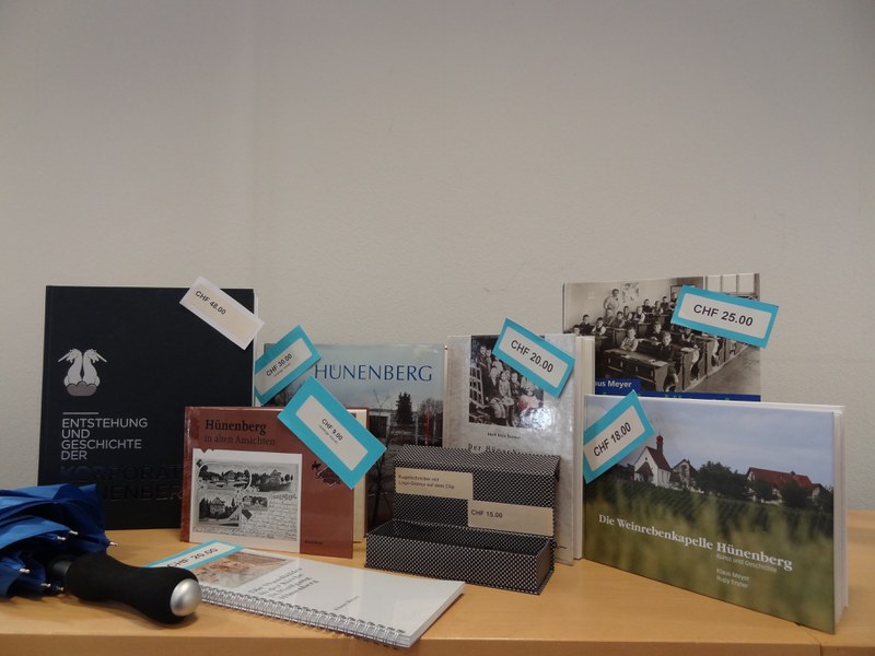 Übersicht der Verkaufsartikel (ohne Wein)