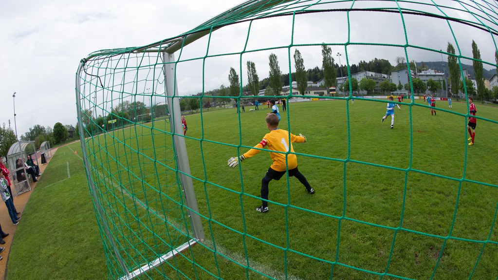 Der Fussballclub beim Training