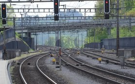 Eisenbahnkontenpunkt Rotkreuz, Bahngeleise bei Rotkreuz