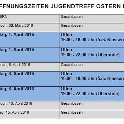 Sonderöffnungszeiten Jugendtreff Steinhausen April 2016.JPG
