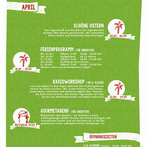 Monatsprogramm April