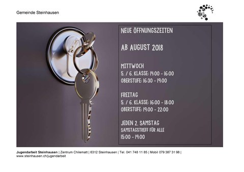 Neue Öffnungszeiten