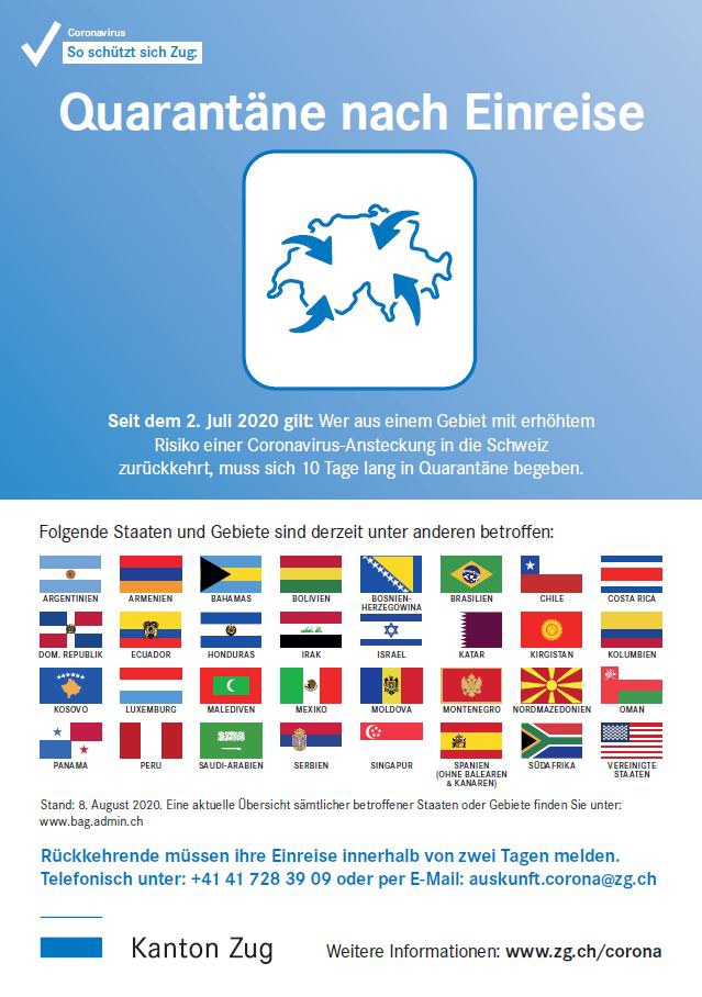 Flyer Quarantäne