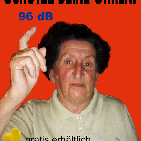 Plakat Lärmschutz 96dB(A) - Grosi (nur download möglich)