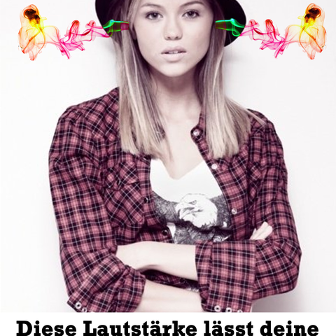 Plakat Lärmschutz 96dB(A) - Mädchen mit Hut.png
