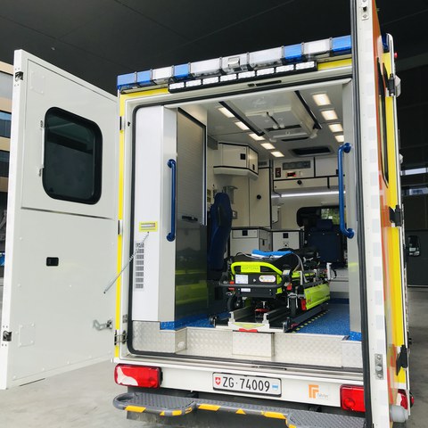 Rettungswagen Mercedes Sprinter 519 CDI Innenraum