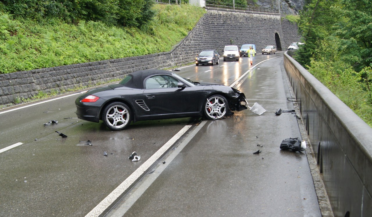 Unfallstelle Artherstrasse