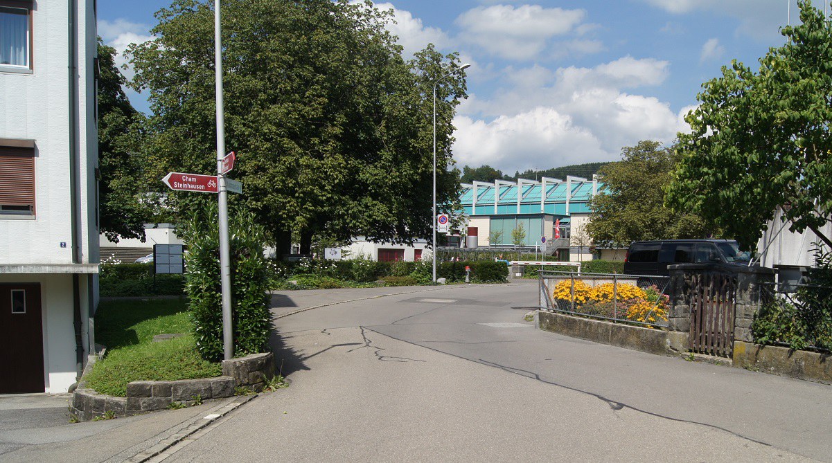 Unfallstelle auf der Sonnackerstrasse