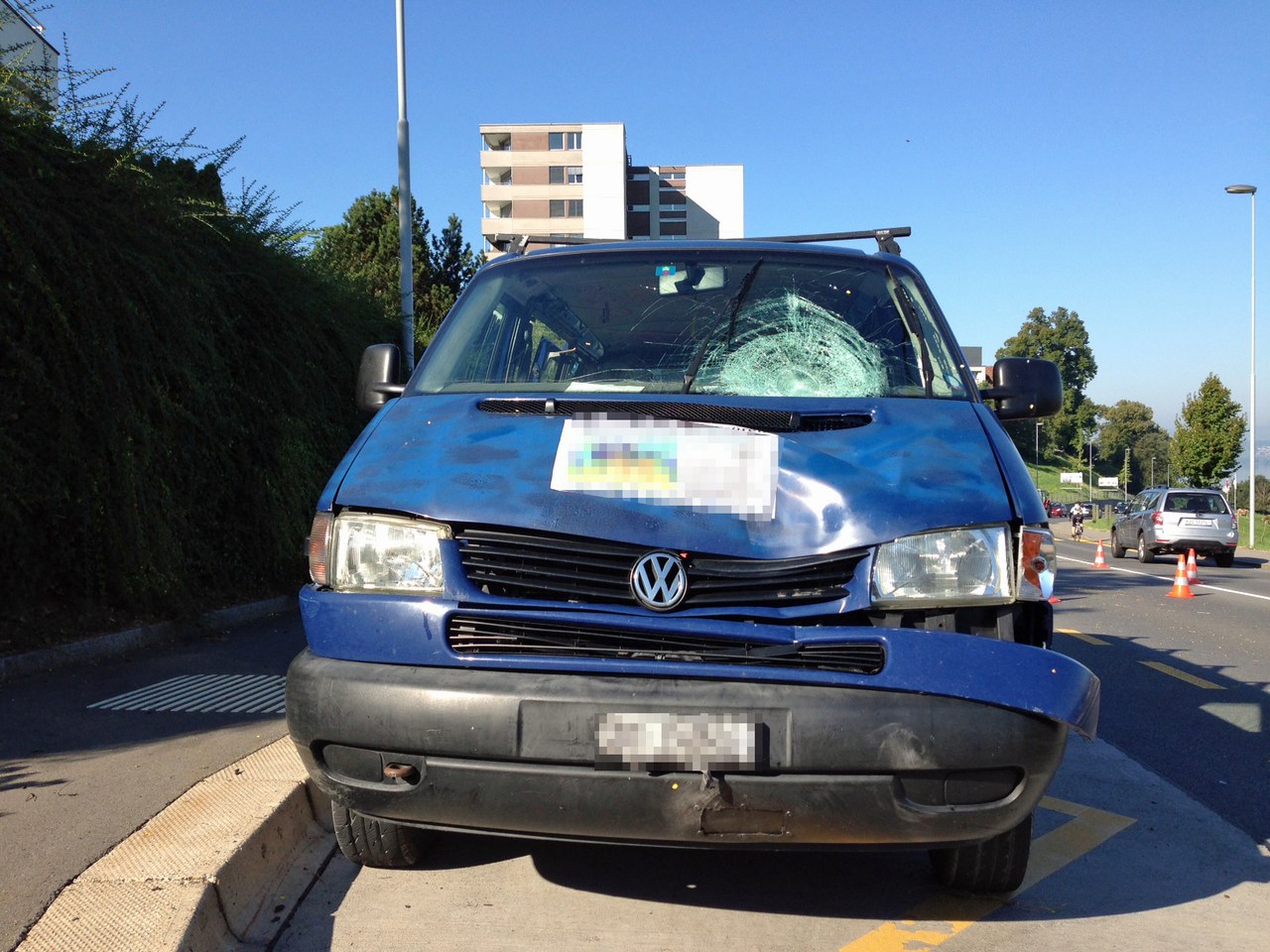 Unfallstelle Ägeristrasse