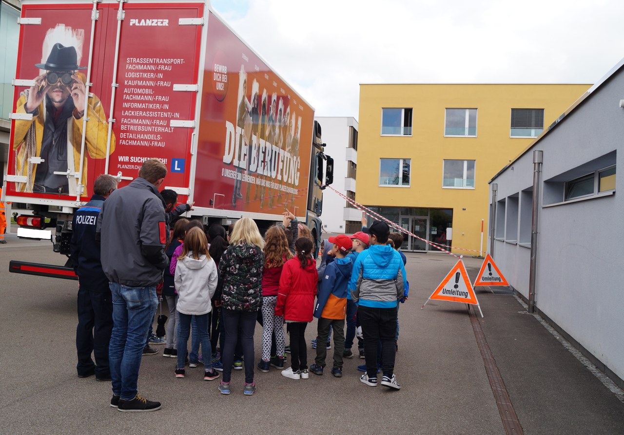 Verkehrsschulung zum Thema "Toter Winkel"