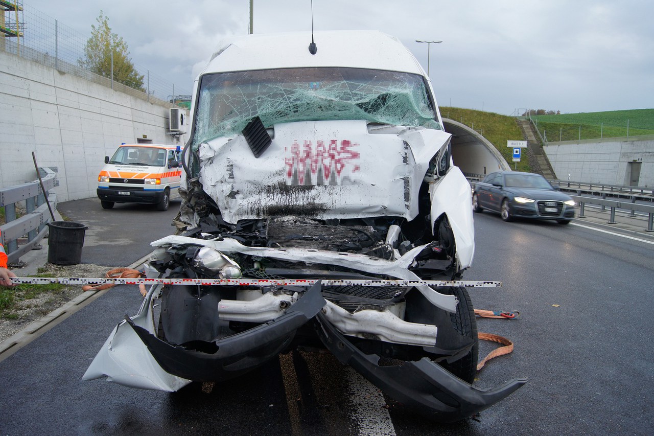 Unfallstelle auf der A4