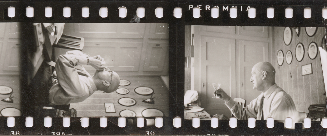 Fotosequenz mit zwei Bildern von Bundesrat Philipp Etter