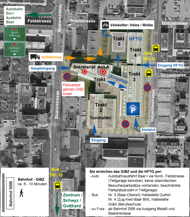 Situationsplan GIBZ und HFTG