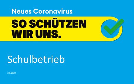 Signet Coronavirus blau