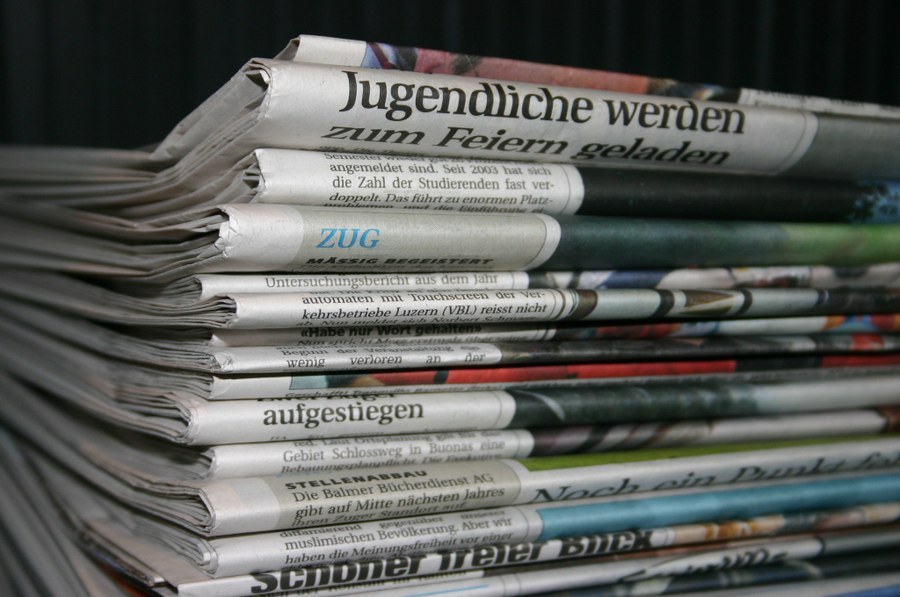 Stapel Zeitungen