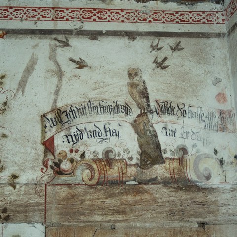 Paradies im Keller, Malerei 1636 Bürglen (UR)