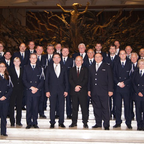 Polizeimusik mit BR, RR und Kdt