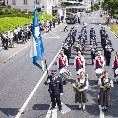 Luftaufnahme Festumzug